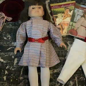 Vintage Samantha American girl doll, books